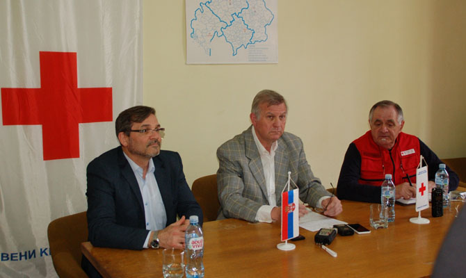 Sajtótájékoztató a Szenttamási Vöröskeresztben